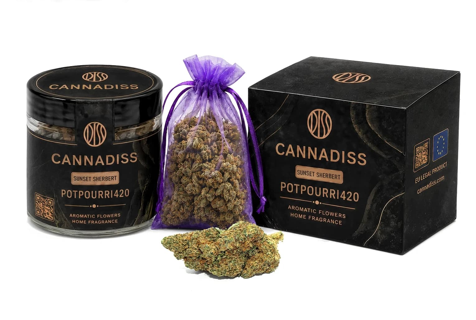SUNSET SHERBET Potpourri420 Flowers